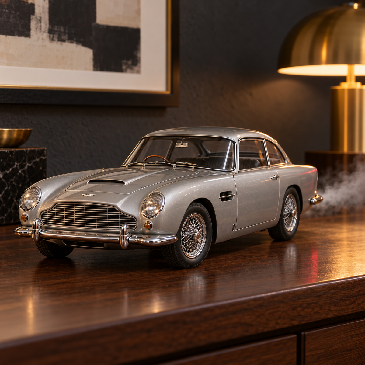 Aston Martin DB5 Car Air Humidifier - aston martin db5 car air humidifier front three quarter