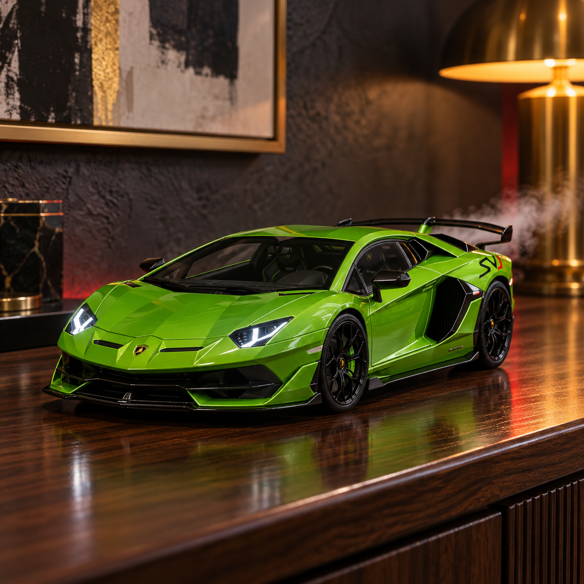 Lamborghini Aventador SVJ Car Air Humidifier - lamborghini aventador svj car air humidifier front three quarter